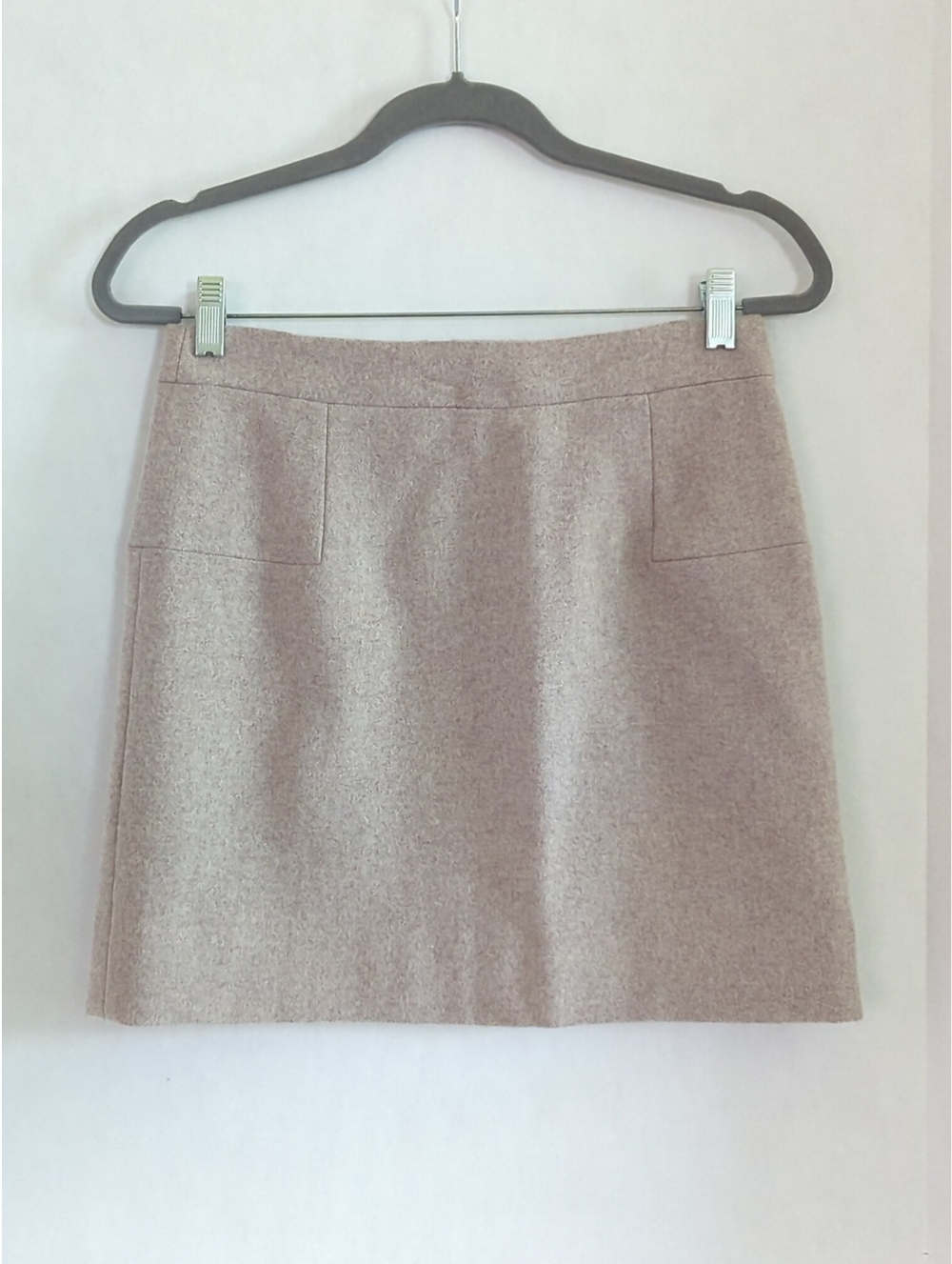 J.Crew Light Tan Wool Blend A-line Lined Short Skirt Size 4